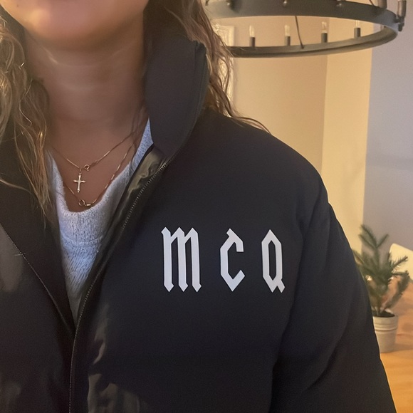 McQ by Alexander McQueen -logo detail across back and in front originally $1200 - Picture 2 of 3